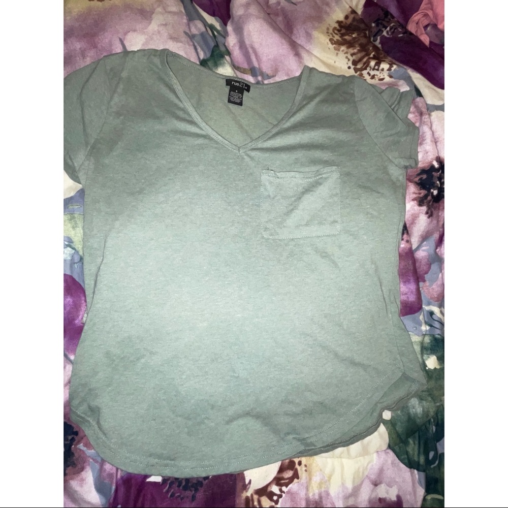 Pale green shirt